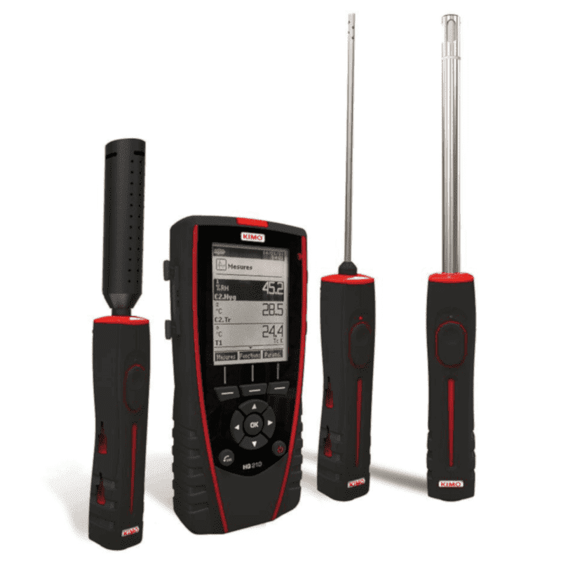 Thermo-hygromètre Qualité d'air Kimo série HQ210