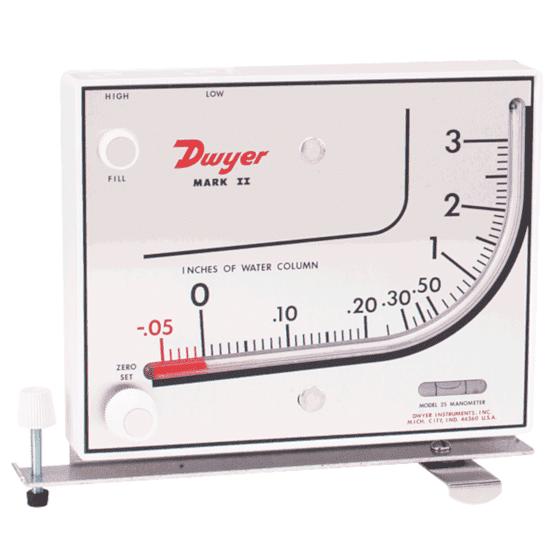 Dwyer schuinebuismanometer serie Mark II
