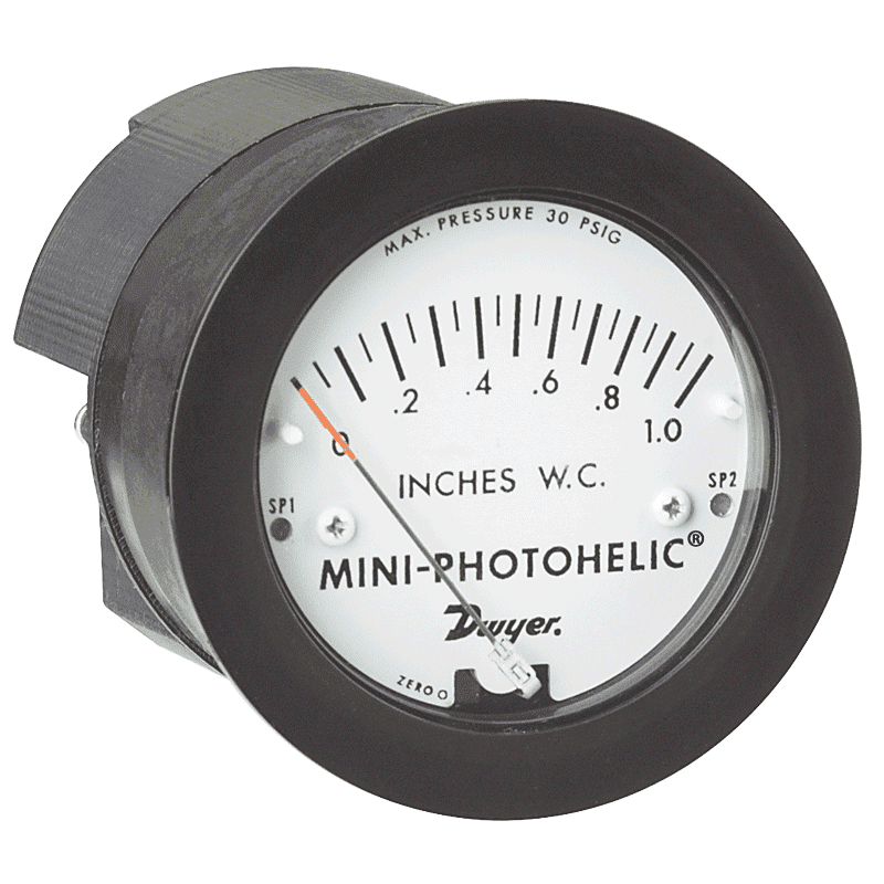Dwyer Mini-photohelic drukverschilmeter serie MP